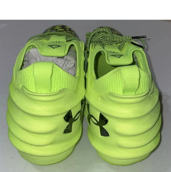 Under Armour Blur Smoke 2.0 MC LE AA Cleats Lime Surge 3026333-300 Size 16 - Picture 3 of 6